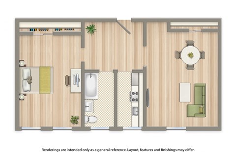 the shawmut apartments 1 bedroom floor plan